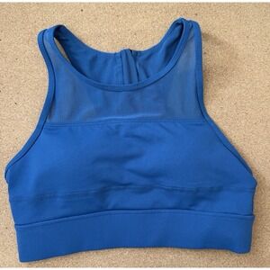 Zyia Active All Star Mesh Sports Bra Blue Women Small Athletic Gym Preloved